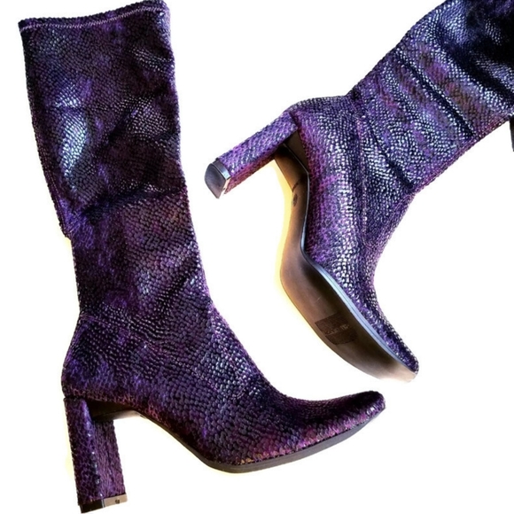 Chinese Laundry Boot 6M Purple Gray Glamorous - Picture 1 of 8